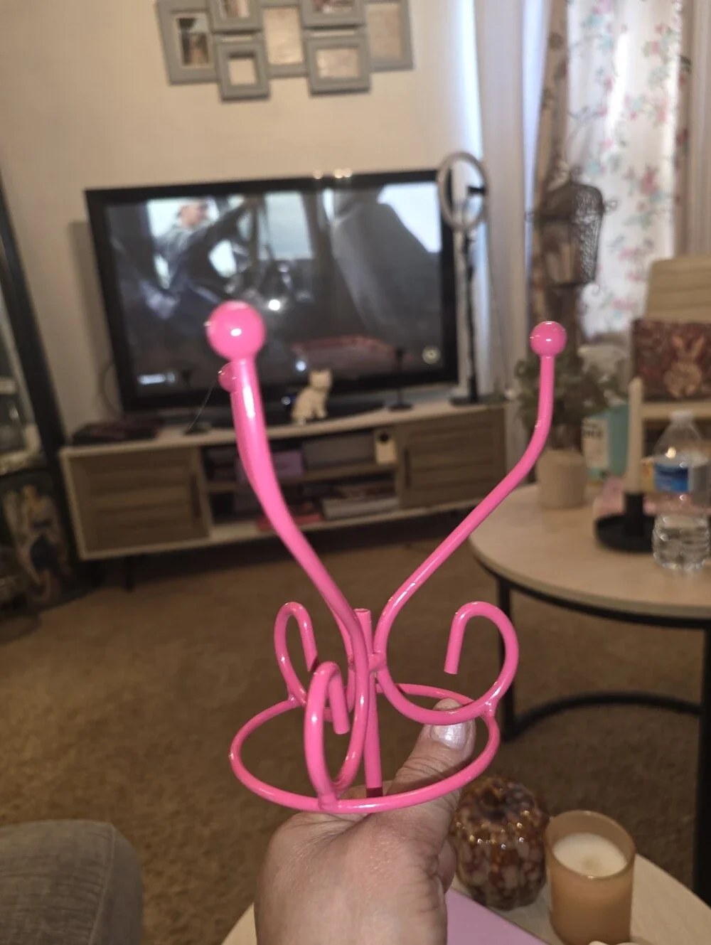 Pink Jewelry and Accessory Stand - Decorative Organizer